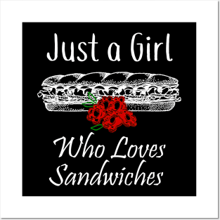 Just a Girl Who Sandwiches Posters and Art